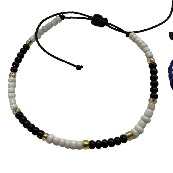 Braided String Friendship Bracelet Set‎ For Women Adjustable World Map Charm - Picture 2 of 8